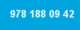 978 188 09 42 978 188 09 42